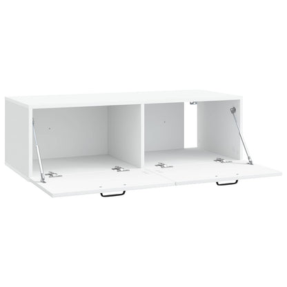 Wall-Mounted TV Cabinet White 98 x 41 x 30 cm Engineered Wood