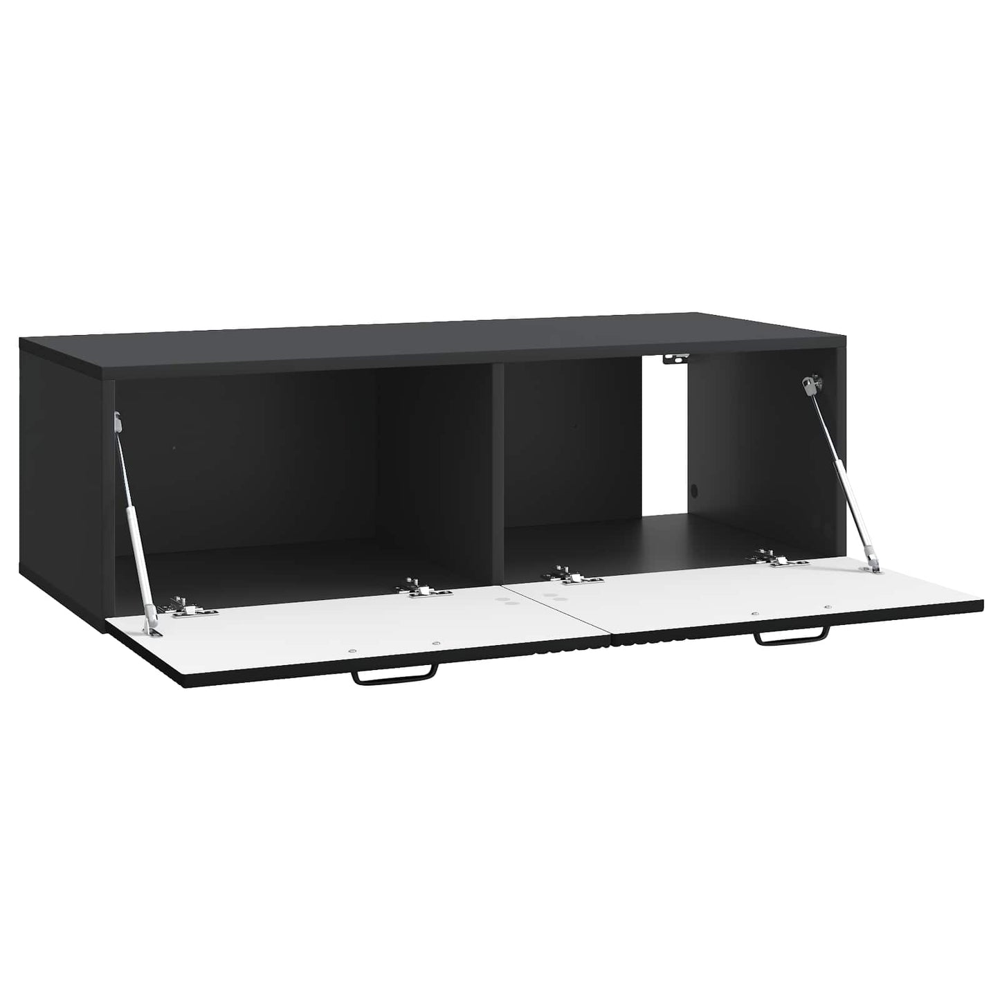 Wall-Mounted TV Cabinet Black 98 x 41 x 30 cm Engineered Wood