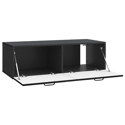 Wall-Mounted TV Cabinet Black 98 x 41 x 30 cm Engineered Wood