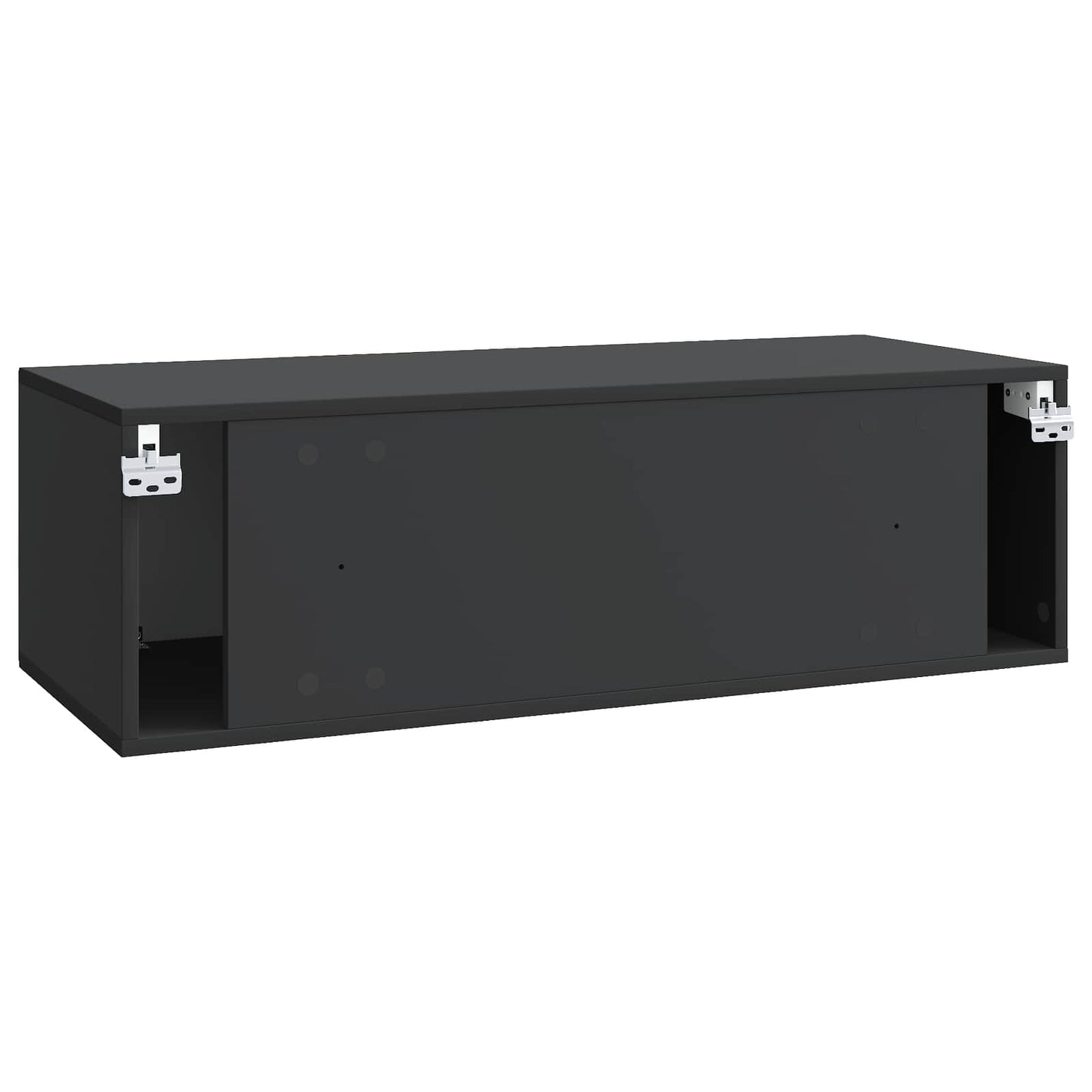 Wall-Mounted TV Cabinet Black 98 x 41 x 30 cm Engineered Wood
