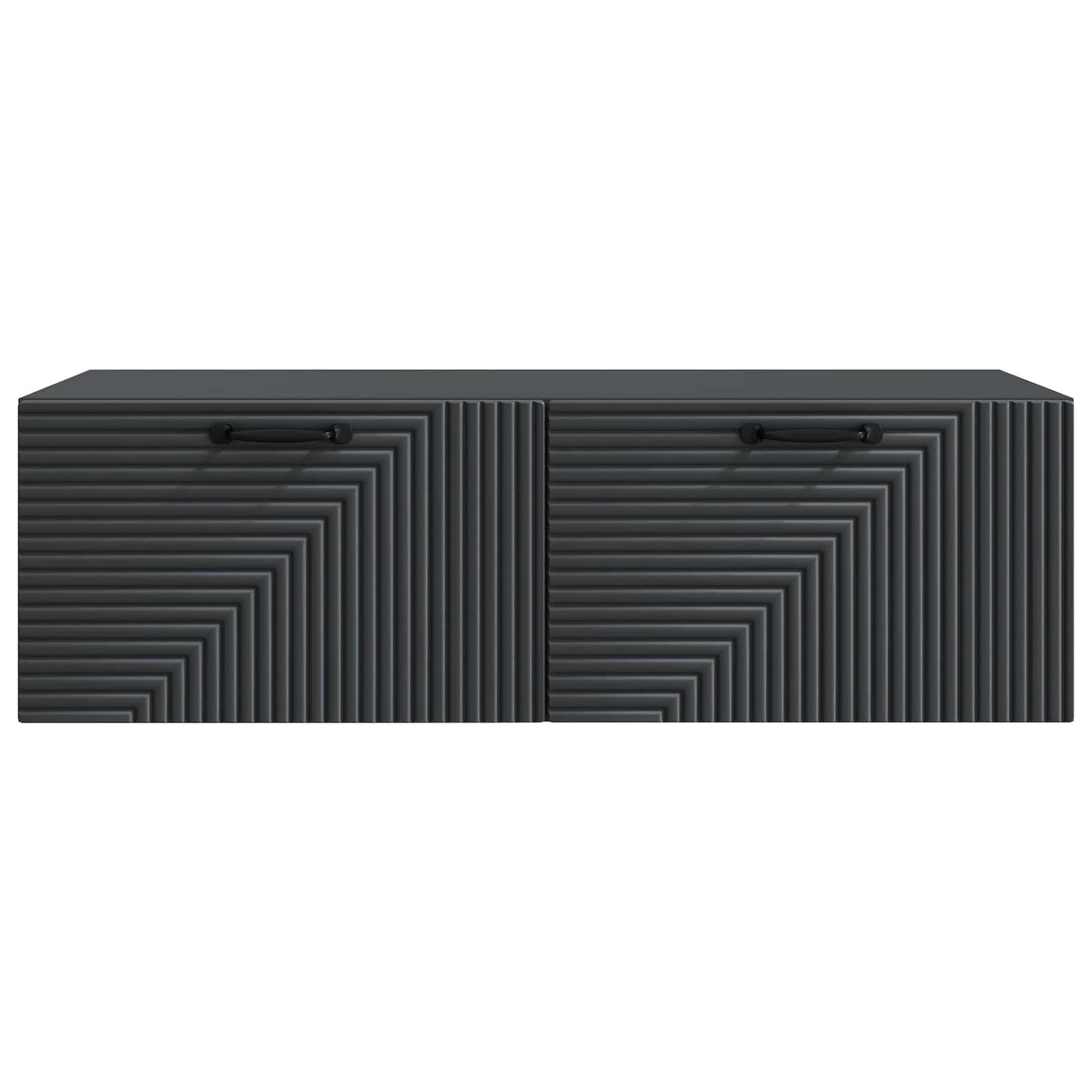 Wall-Mounted TV Cabinet Black 98 x 41 x 30 cm Engineered Wood
