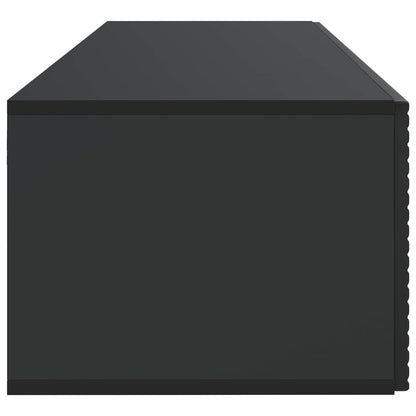 Wall-Mounted TV Cabinet Black 98 x 41 x 30 cm Engineered Wood