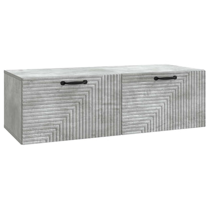 Wall-Mounted TV Cabinet Concrete Grey 98 x 41 x 30 cm
