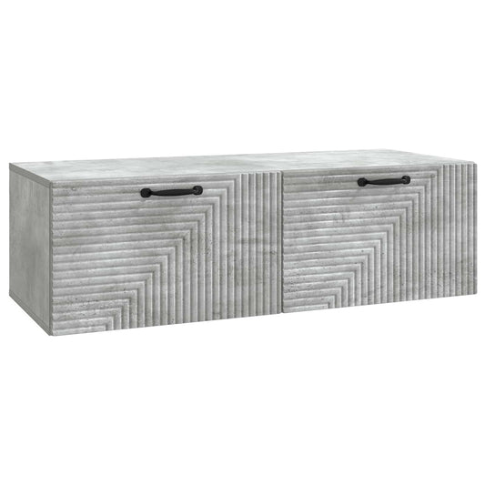 Wall-Mounted TV Cabinet Concrete Grey 98 x 41 x 30 cm