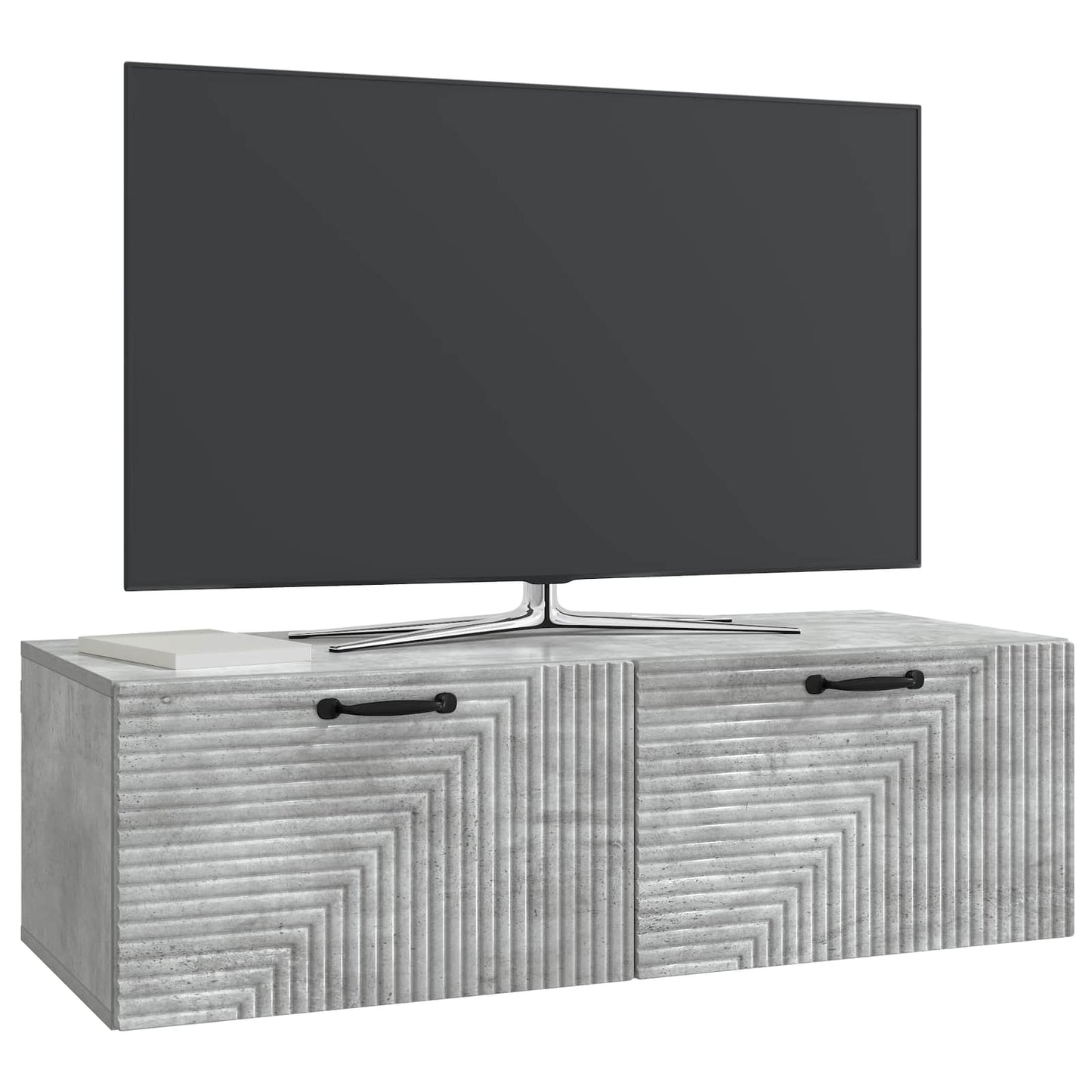 Wall-Mounted TV Cabinet Concrete Grey 98 x 41 x 30 cm