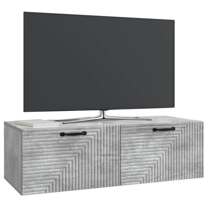 Wall-Mounted TV Cabinet Concrete Grey 98 x 41 x 30 cm