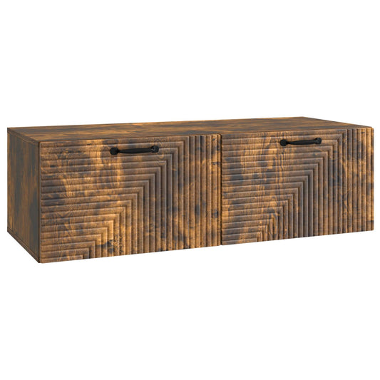 Wall-Mounted TV Cabinet Wall-mounted Smoked Oak 98 x 41 x 30 cm