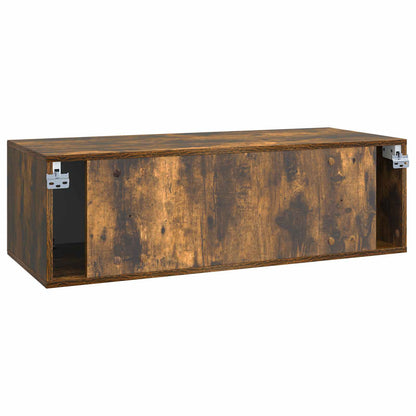 Wall-Mounted TV Cabinet Wall-mounted Smoked Oak 98 x 41 x 30 cm