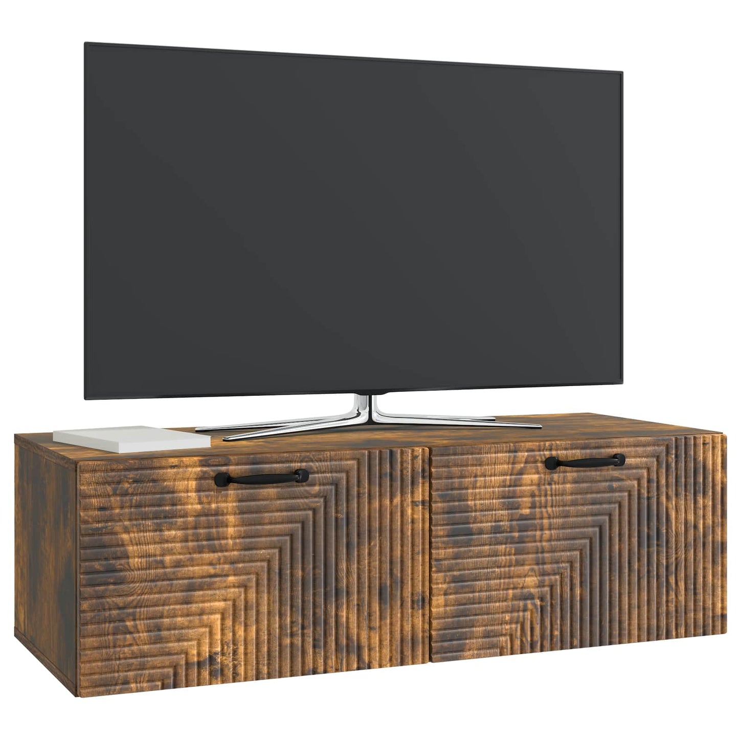 Wall-Mounted TV Cabinet Wall-mounted Smoked Oak 98 x 41 x 30 cm