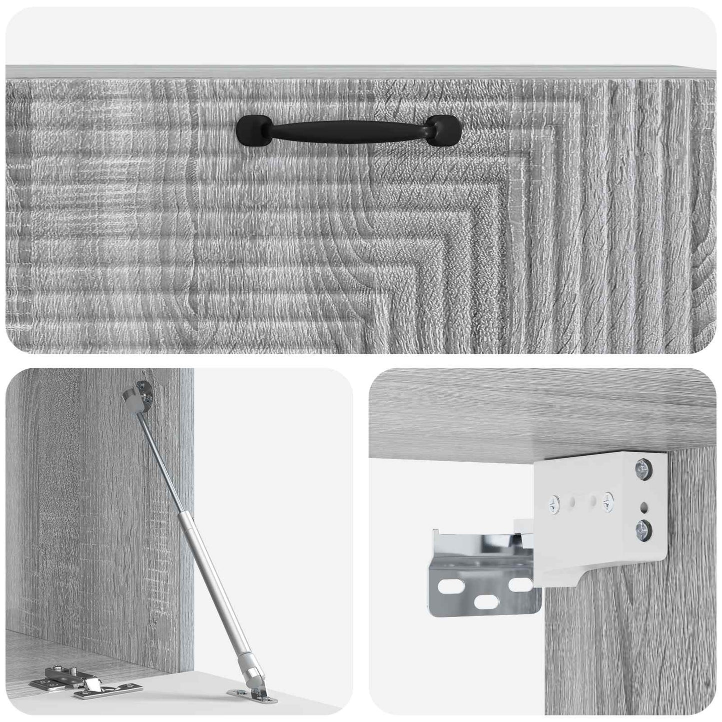 Wall-Mounted TV Cabinet Grey Sonoma 98 x 41 x 30 cm