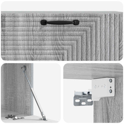 Wall-Mounted TV Cabinet Grey Sonoma 98 x 41 x 30 cm