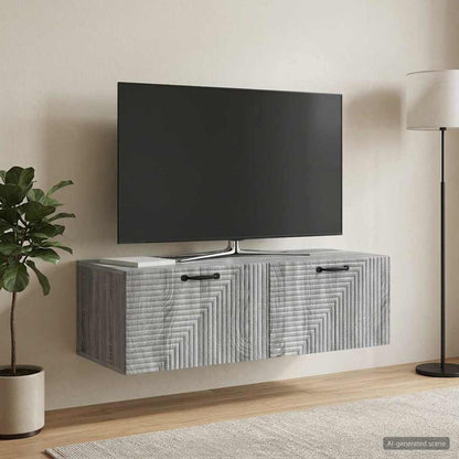 Wall-Mounted TV Cabinet Grey Sonoma 98 x 41 x 30 cm
