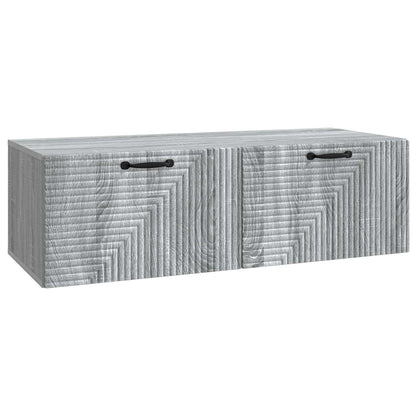 Wall-Mounted TV Cabinet Grey Sonoma 98 x 41 x 30 cm