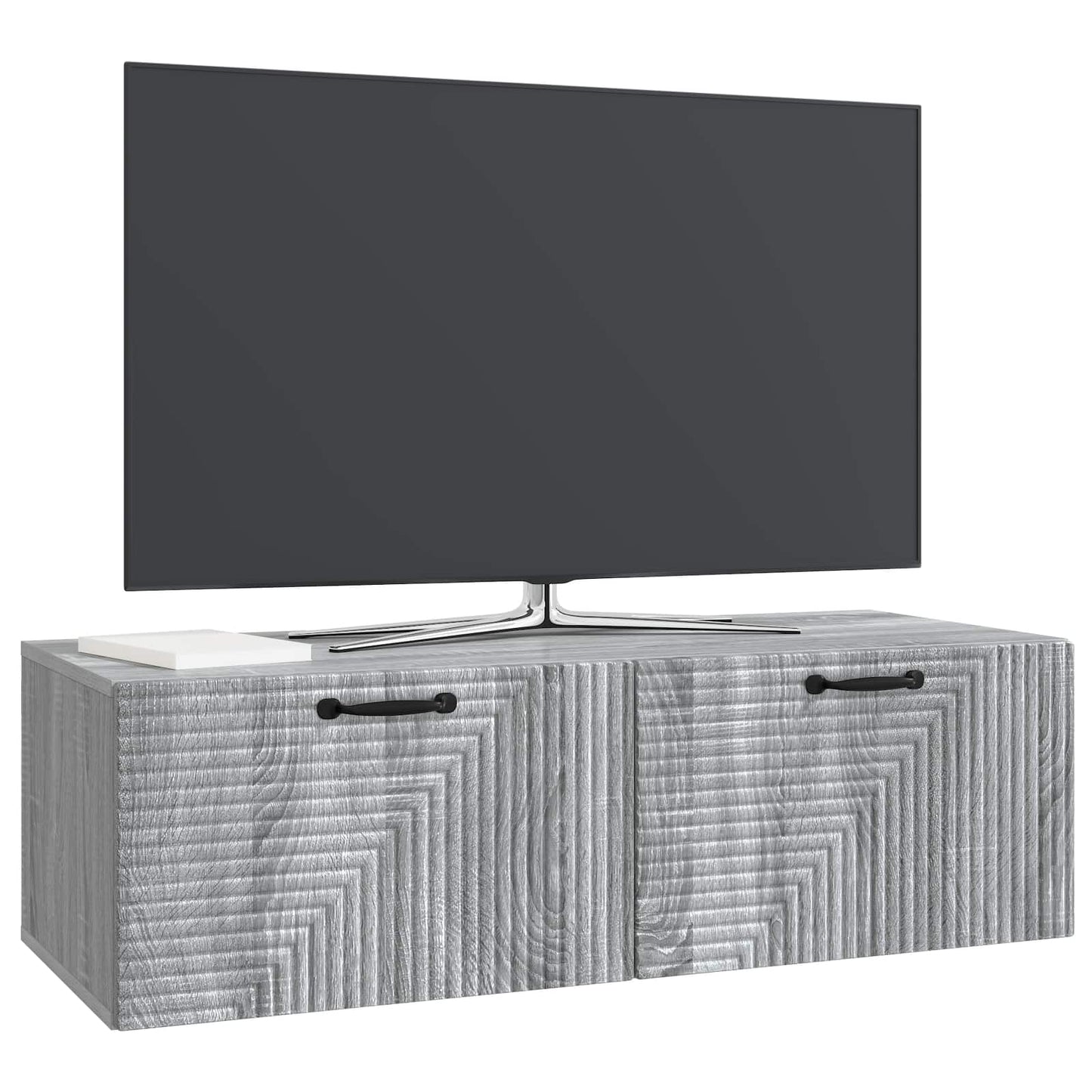 Wall-Mounted TV Cabinet Grey Sonoma 98 x 41 x 30 cm