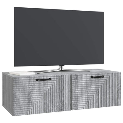 Wall-Mounted TV Cabinet Grey Sonoma 98 x 41 x 30 cm