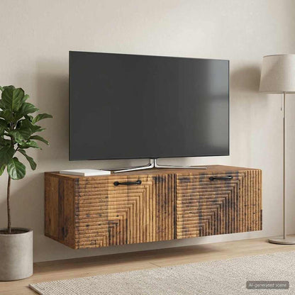 Wall-Mounted TV Cabinet Wall-mounted Old Wood 98 x 41 x 30 cm