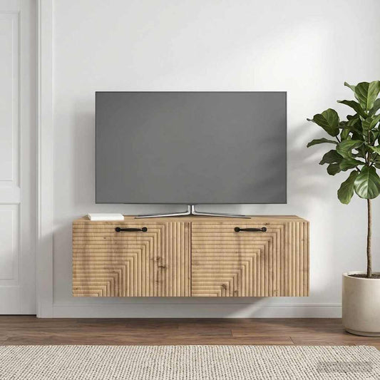 Wall-Mounted TV Cabinet Artisan Oak 98 x 41 x 30 cm