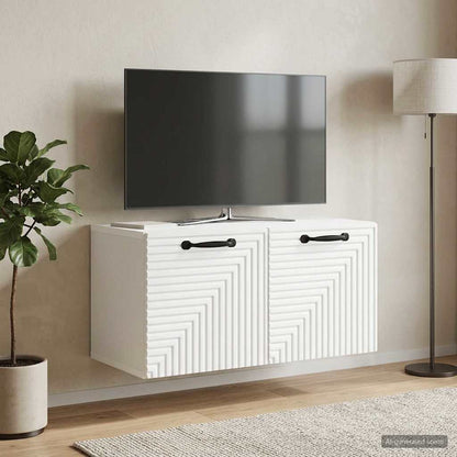 Wall-Mounted TV Cabinet White 59.5 x 31 x 30 cm Engineered Wood