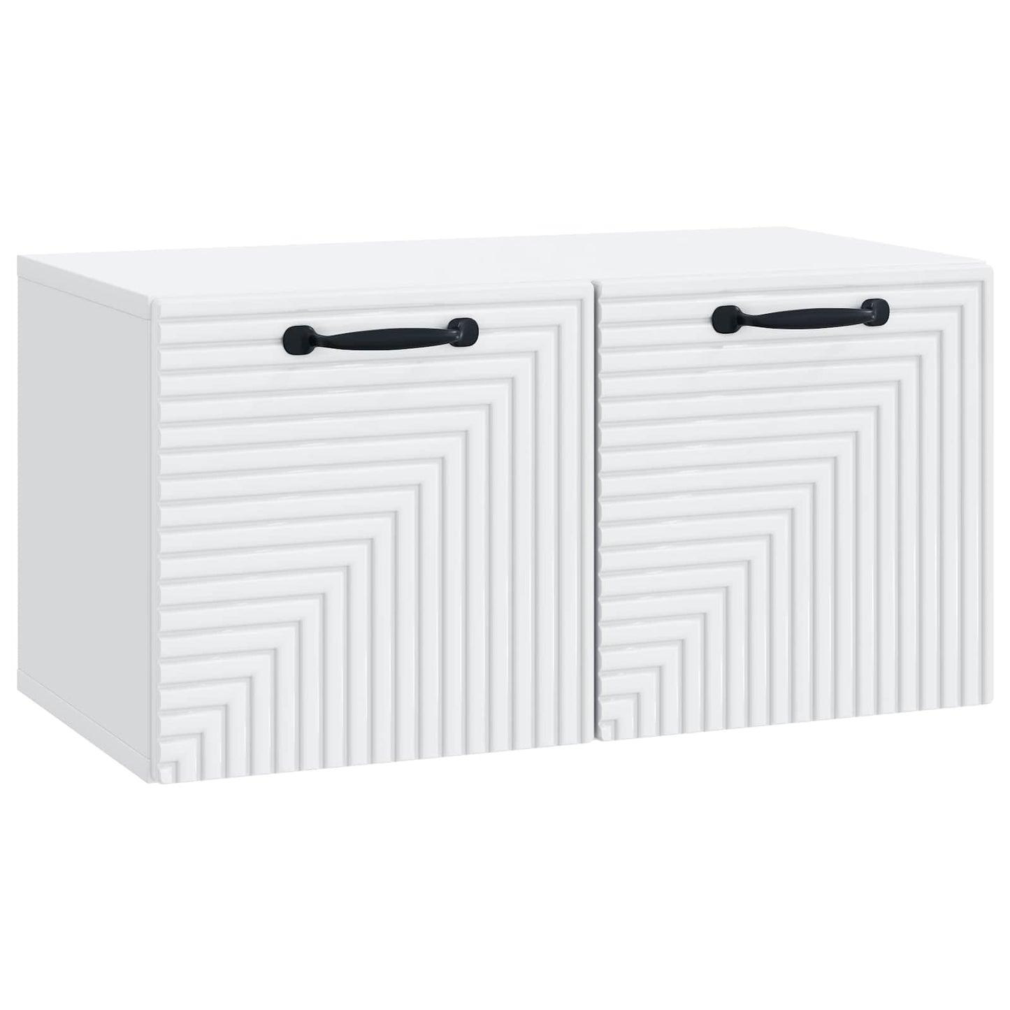 Wall-Mounted TV Cabinet White 59.5 x 31 x 30 cm Engineered Wood