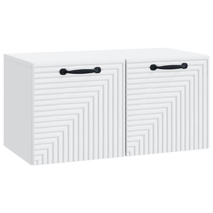 Wall-Mounted TV Cabinet White 59.5 x 31 x 30 cm Engineered Wood