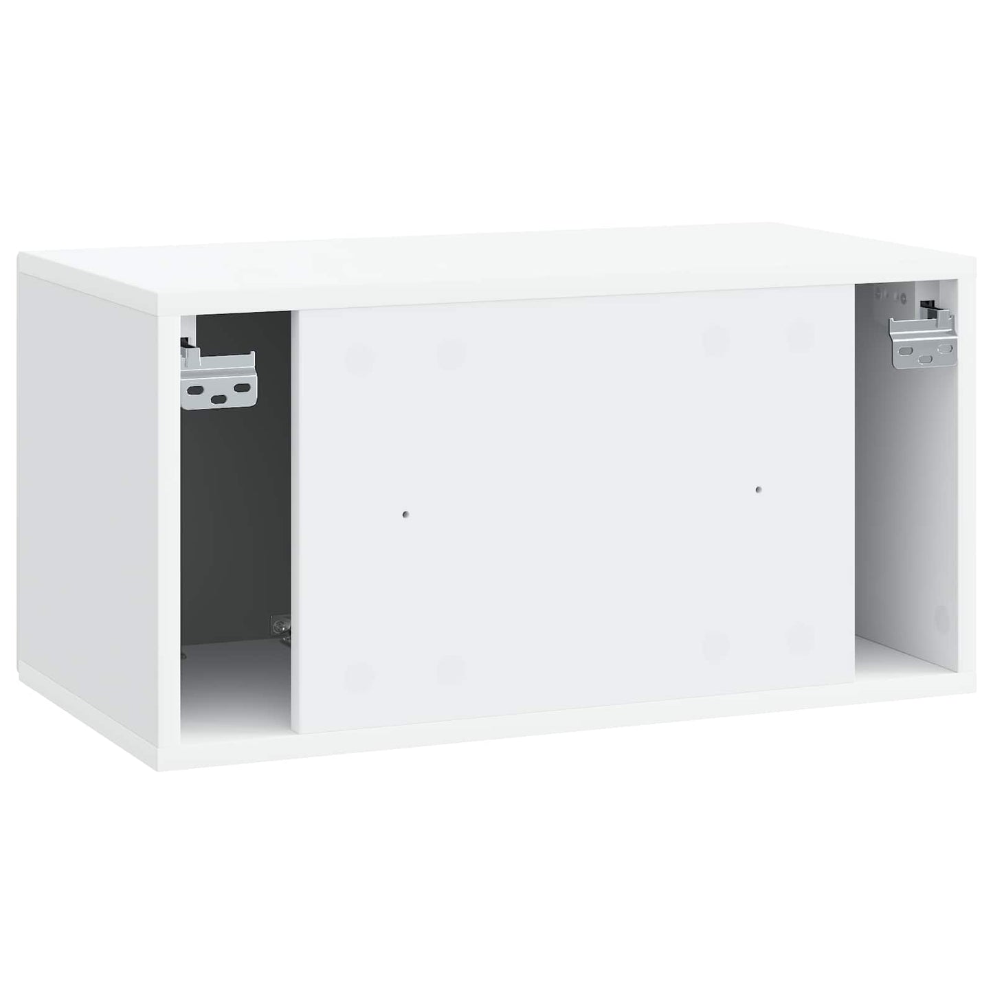Wall-Mounted TV Cabinet White 59.5 x 31 x 30 cm Engineered Wood