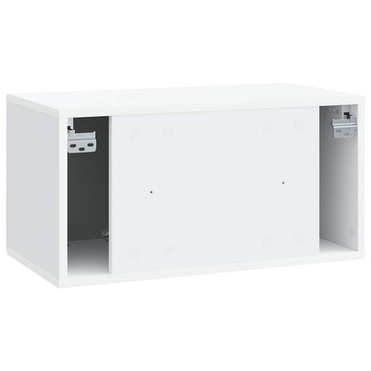 Wall-Mounted TV Cabinet White 59.5 x 31 x 30 cm Engineered Wood