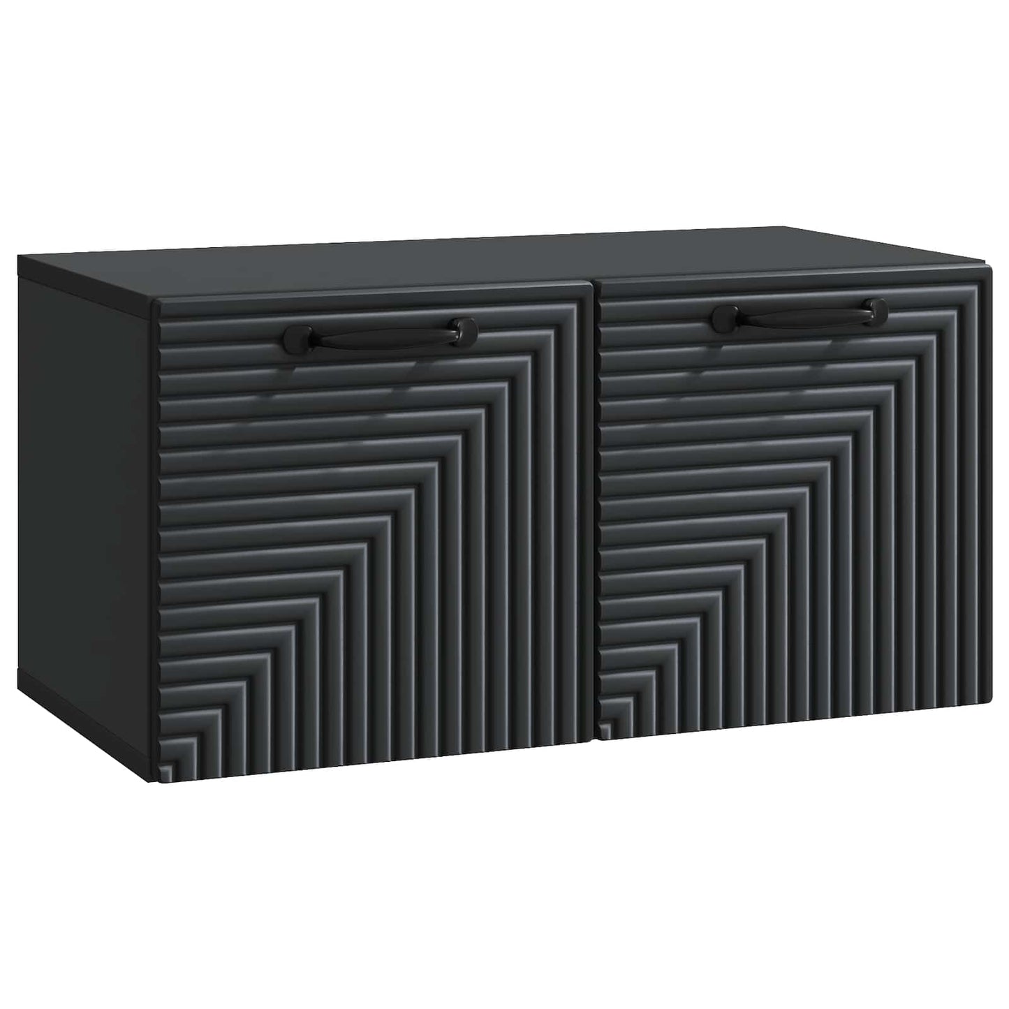Wall-Mounted TV Cabinet Black 59.5 x 31 x 30 cm Engineered Wood