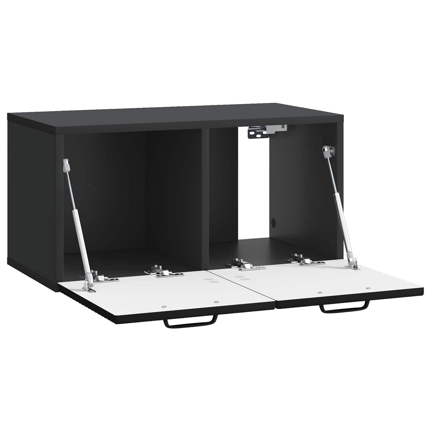 Wall-Mounted TV Cabinet Black 59.5 x 31 x 30 cm Engineered Wood