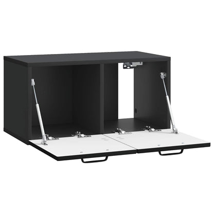 Wall-Mounted TV Cabinet Black 59.5 x 31 x 30 cm Engineered Wood