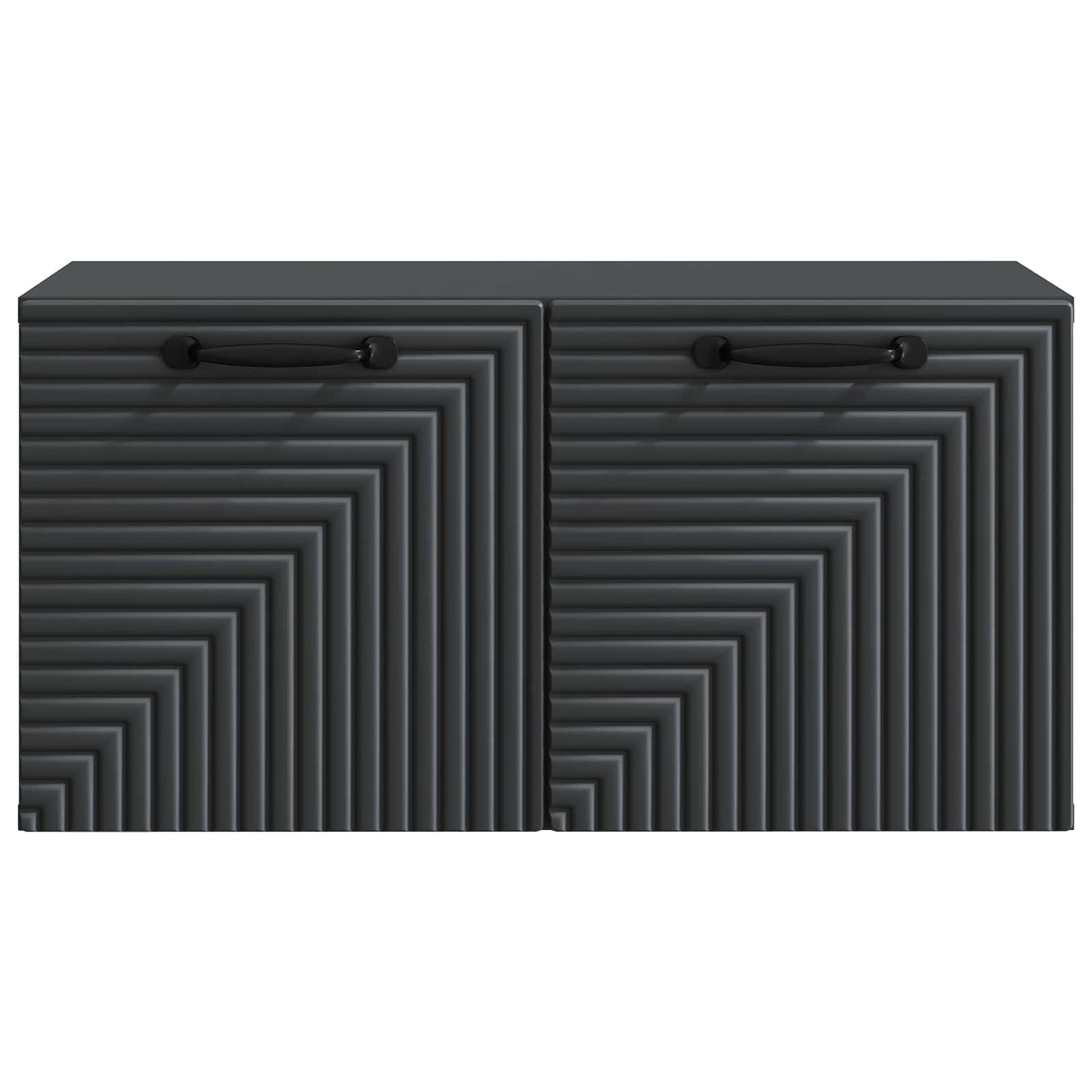 Wall-Mounted TV Cabinet Black 59.5 x 31 x 30 cm Engineered Wood