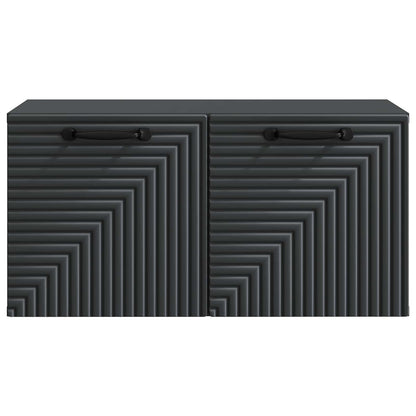 Wall-Mounted TV Cabinet Black 59.5 x 31 x 30 cm Engineered Wood