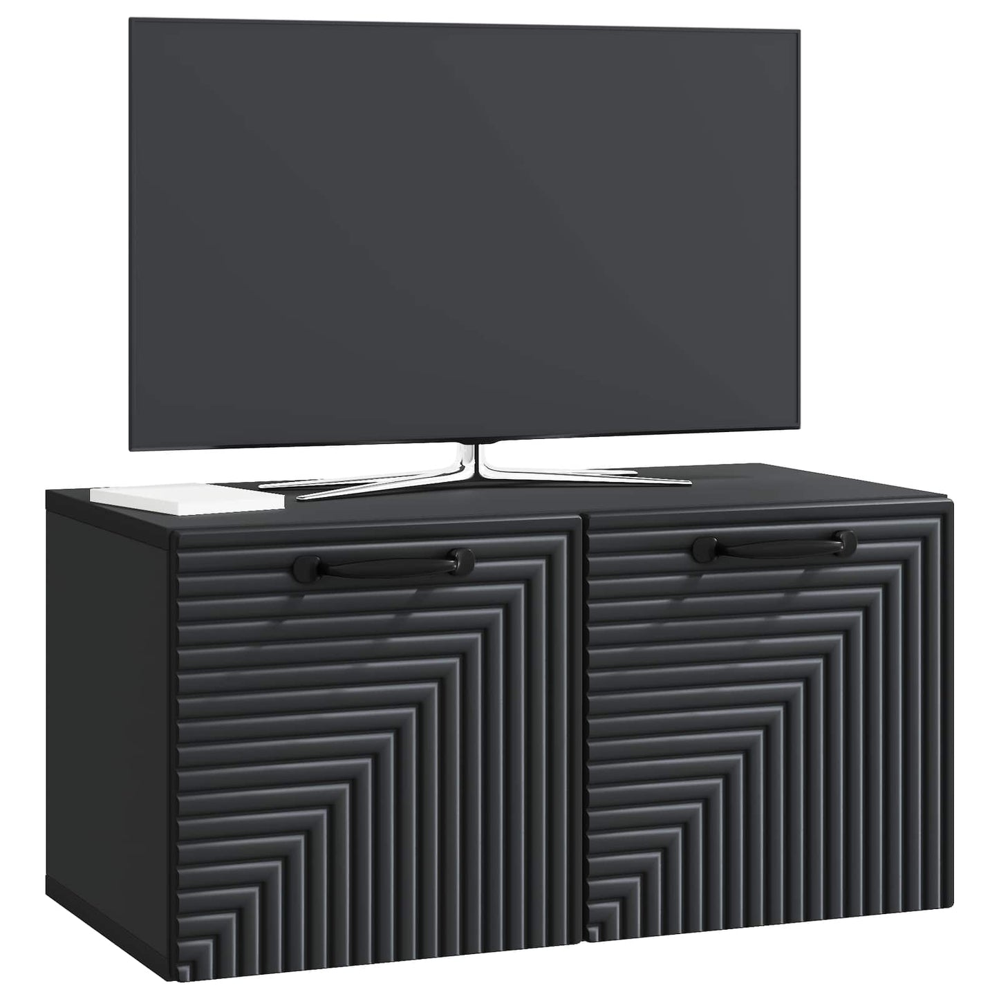Wall-Mounted TV Cabinet Black 59.5 x 31 x 30 cm Engineered Wood