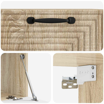 Wall-Mounted TV Cabinet Sonoma Oak 59.5 x 31 x 30 cm