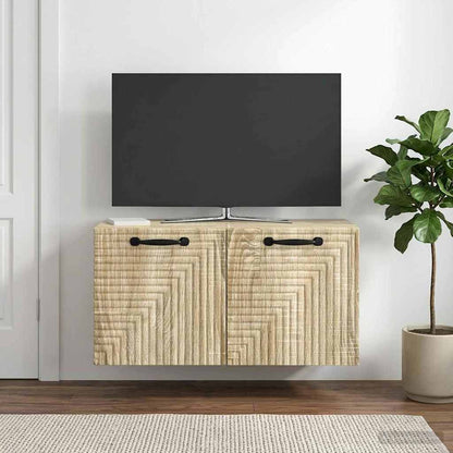 Wall-Mounted TV Cabinet Sonoma Oak 59.5 x 31 x 30 cm