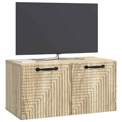 Wall-Mounted TV Cabinet Sonoma Oak 59.5 x 31 x 30 cm