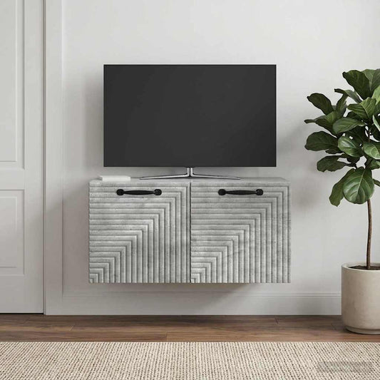 Wall-Mounted TV Cabinet Concrete Grey 59.5 x 31 x 30 cm