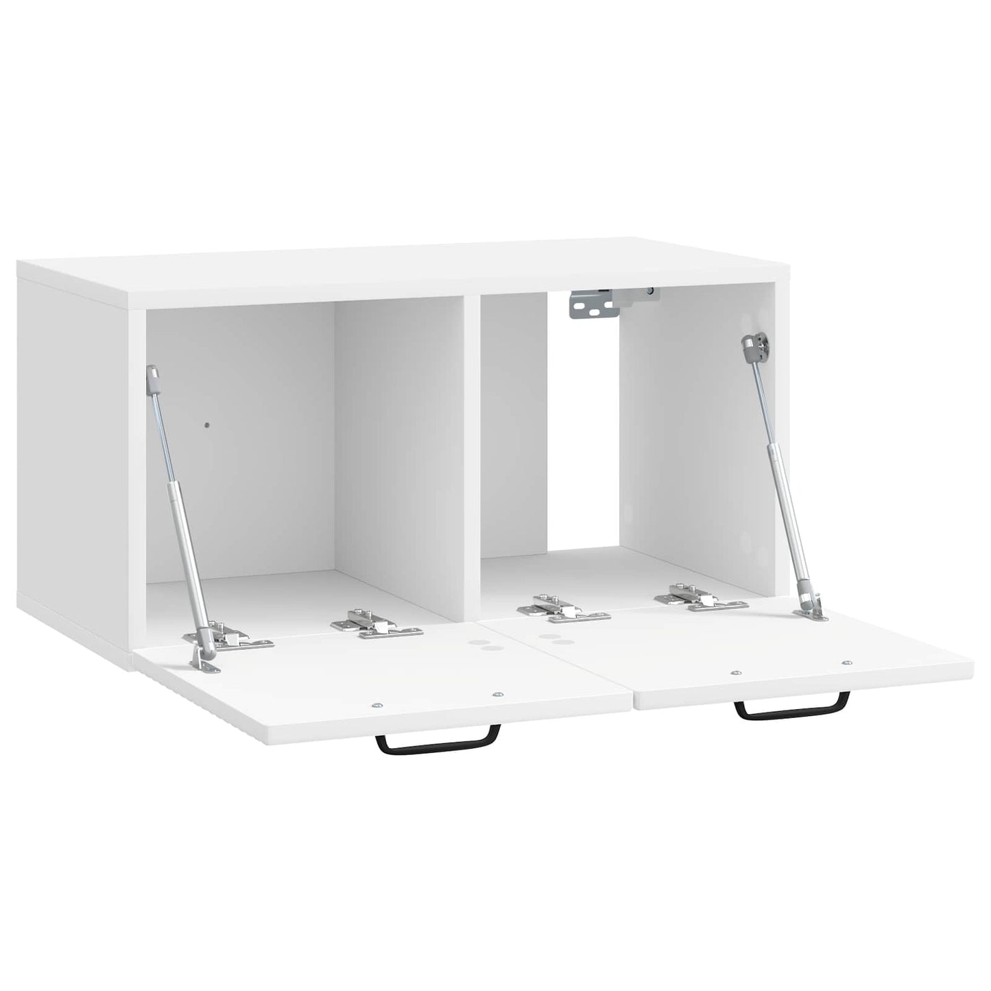 Wall-Mounted TV Cabinet High Gloss White 59.5 x 31 x 30 cm
