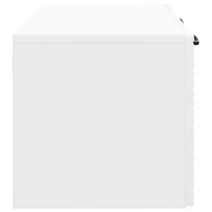 Wall-Mounted TV Cabinet High Gloss White 59.5 x 31 x 30 cm