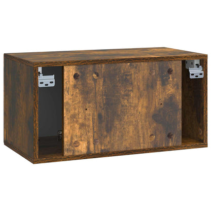 Wall-Mounted TV Cabinet Smoked Oak 59.5 x 31 x 30 cm