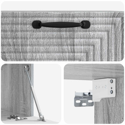 Wall-Mounted TV Cabinet Grey Sonoma 59.5 x 31 x 30 cm