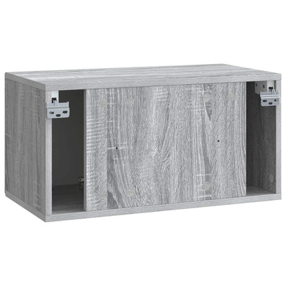 Wall-Mounted TV Cabinet Grey Sonoma 59.5 x 31 x 30 cm