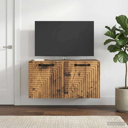 Wall-Mounted TV Cabinet Wall-mounted Old Wood 59.5 x 31 x 30 cm