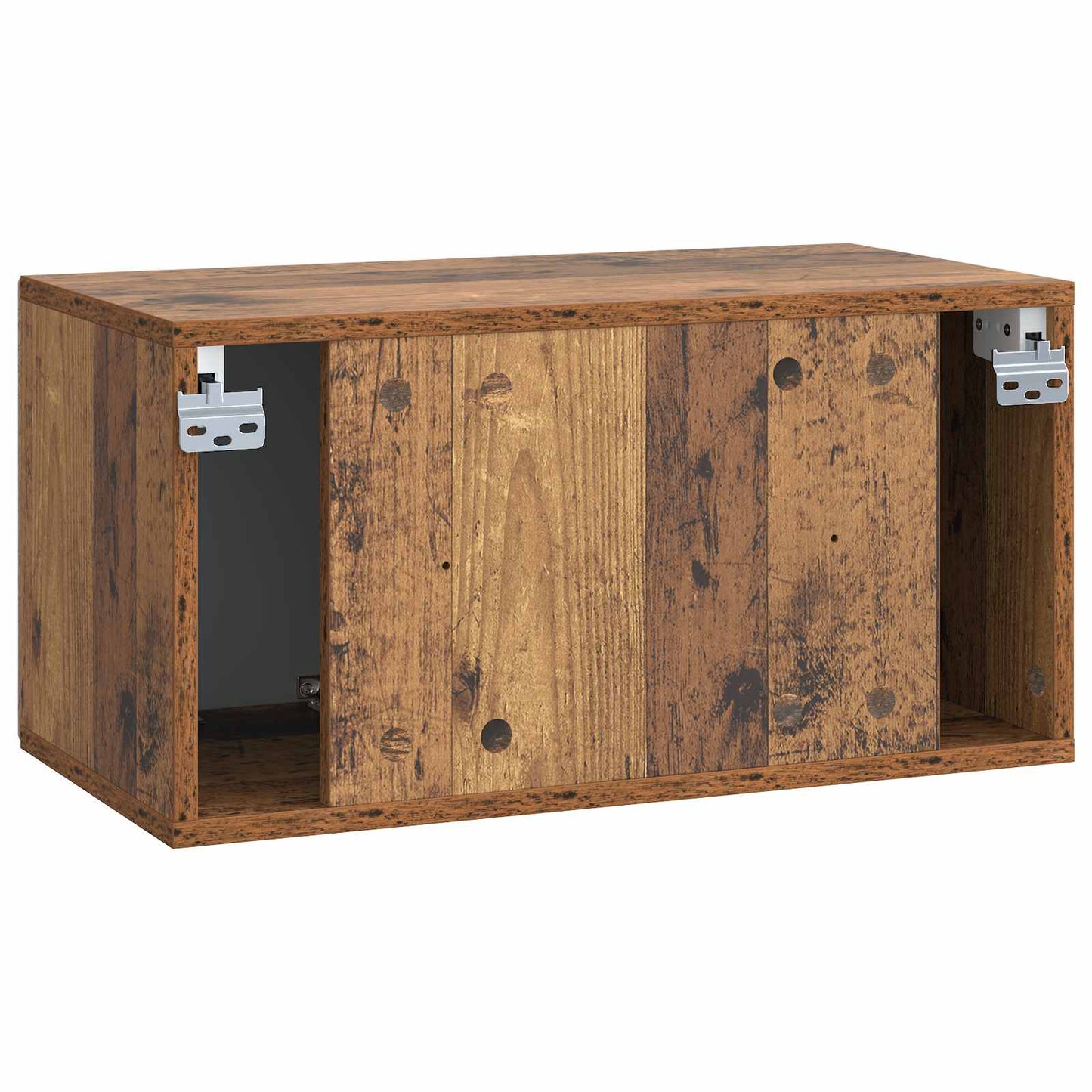Wall-Mounted TV Cabinet Wall-mounted Old Wood 59.5 x 31 x 30 cm