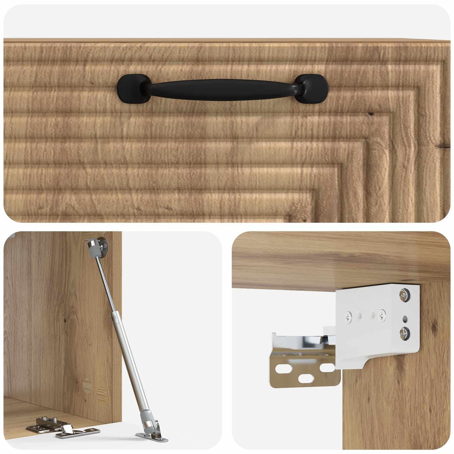 Wall-Mounted TV Cabinet Artisan Oak 59.5 x 31 x 30 cm