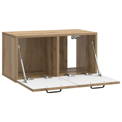 Wall-Mounted TV Cabinet Artisan Oak 59.5 x 31 x 30 cm