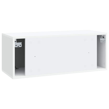 Wall-Mounted TV Cabinet White 78.5 x 31 x 30 cm Engineered Wood