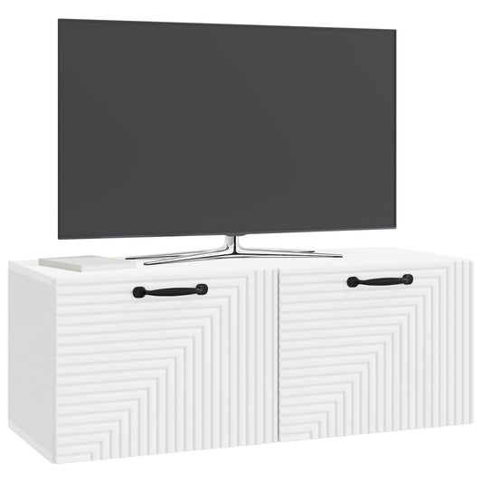 Wall-Mounted TV Cabinet White 78.5 x 31 x 30 cm Engineered Wood