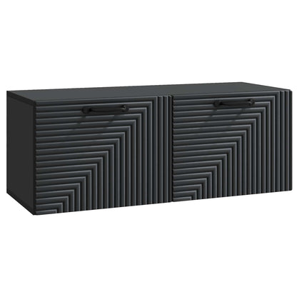Wall-Mounted TV Cabinet Black 78.5 x 31 x 30 cm Engineered Wood