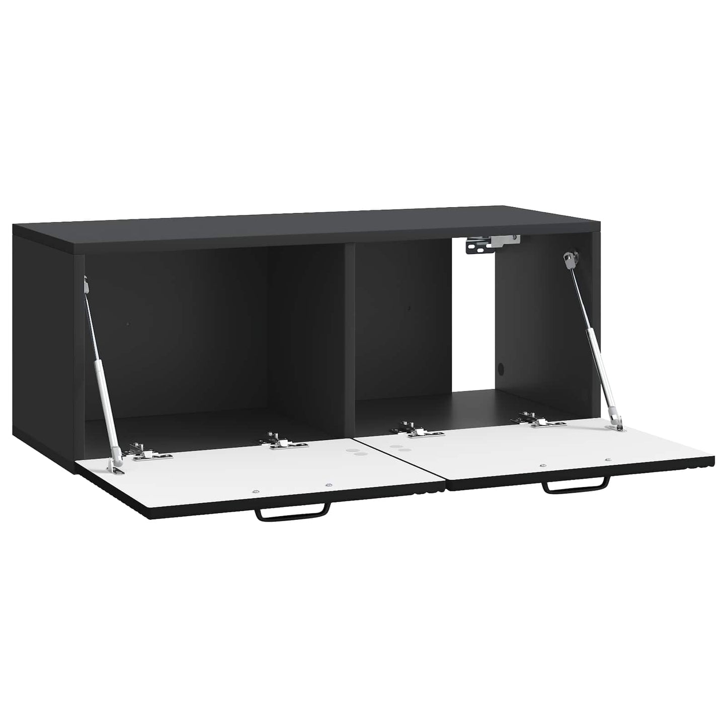 Wall-Mounted TV Cabinet Black 78.5 x 31 x 30 cm Engineered Wood