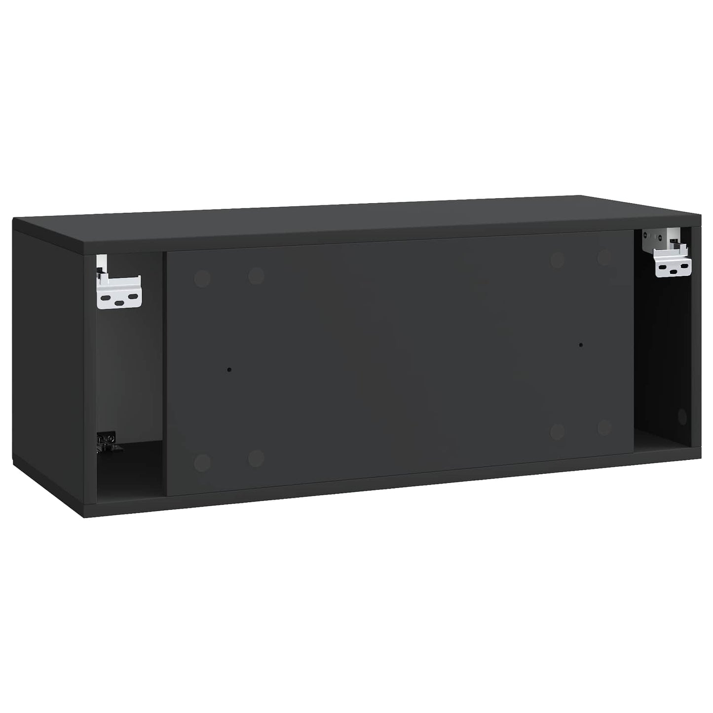 Wall-Mounted TV Cabinet Black 78.5 x 31 x 30 cm Engineered Wood